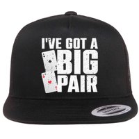 Cool Poker Player Design For Men Women Casino Lover Gambler Flat Bill Trucker Hat