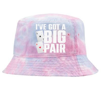 Cool Poker Player Design For Men Women Casino Lover Gambler Tie-Dyed Bucket Hat