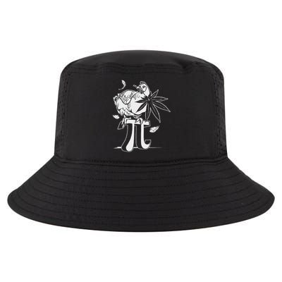 Chicken Pot Pie Pi Leaf Marijuana Cannabis Stoner 420 Weed Cool Comfort Performance Bucket Hat