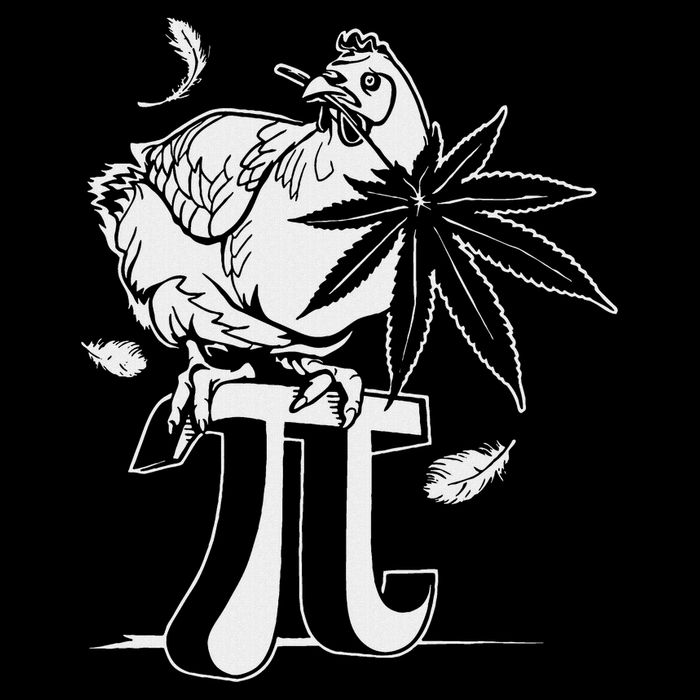 Chicken Pot Pie Pi Leaf Marijuana Cannabis Stoner 420 Weed Flat Bill Trucker Hat