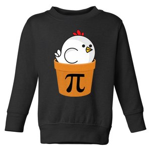 Chicken Pot Pi Shirt, Funny Math Day Gift Premium Toddler Sweatshirt