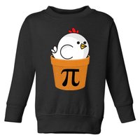 Chicken Pot Pi Shirt, Funny Math Day Gift Premium Toddler Sweatshirt