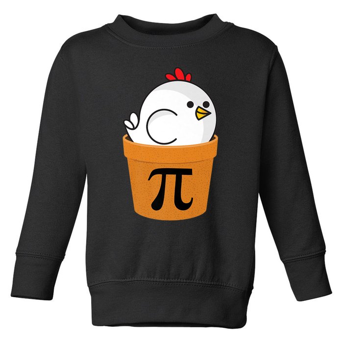 Chicken Pot Pi Shirt, Funny Math Day Gift Premium Toddler Sweatshirt