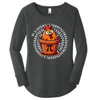 Chicken Pot Pi Day Women Math Teacher Women's Perfect Tri Tunic Long Sleeve Shirt