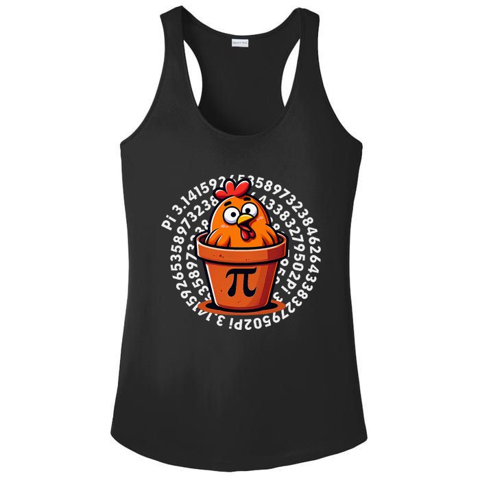 Chicken Pot Pi Day Women Math Teacher Ladies PosiCharge Competitor Racerback Tank