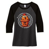 Chicken Pot Pi Day Women Math Teacher Women's Tri-Blend 3/4-Sleeve Raglan Shirt