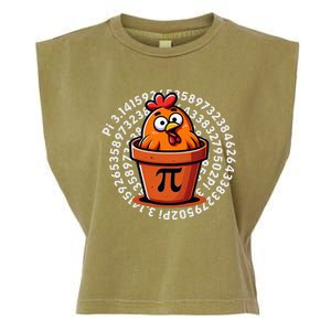 Chicken Pot Pi Day Women Math Teacher Garment-Dyed Women's Muscle Tee