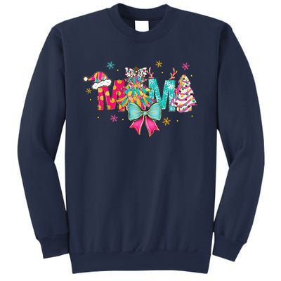 Coquette Preppy Pin.K Christmas Mama Christmas Outfits Sweatshirt