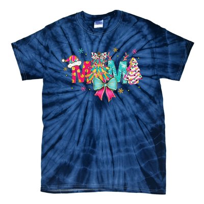 Coquette Preppy Pin.K Christmas Mama Christmas Outfits Tie-Dye T-Shirt