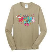 Coquette Preppy Pin.K Christmas Mama Christmas Outfits Tall Long Sleeve T-Shirt