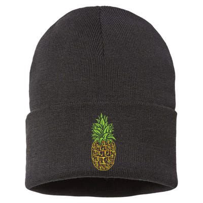 Chicken Pot Pie Math Day Pi Symbol Happy Pi Day Gift Sustainable Knit Beanie