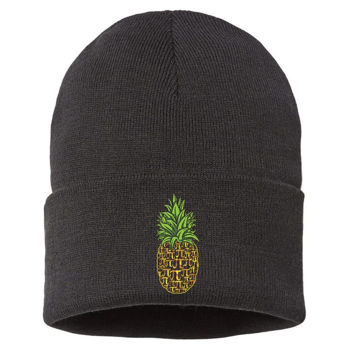 Chicken Pot Pie Math Day Pi Symbol Happy Pi Day Gift Sustainable Knit Beanie