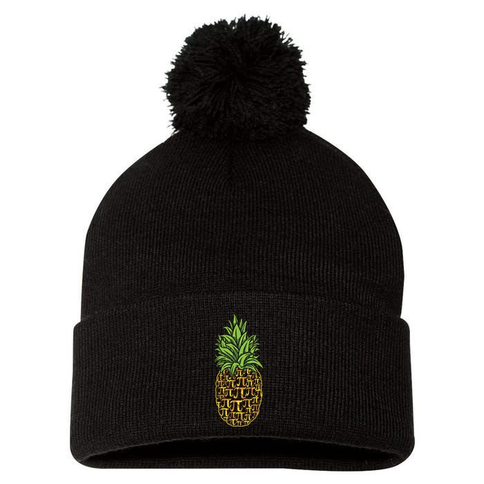 Chicken Pot Pie Math Day Pi Symbol Happy Pi Day Gift Pom Pom 12in Knit Beanie