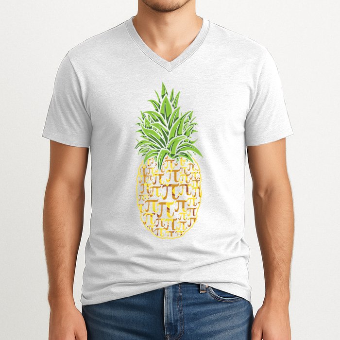 Chicken Pot Pie Math Day Pi Symbol Happy Pi Day Gift V-Neck T-Shirt
