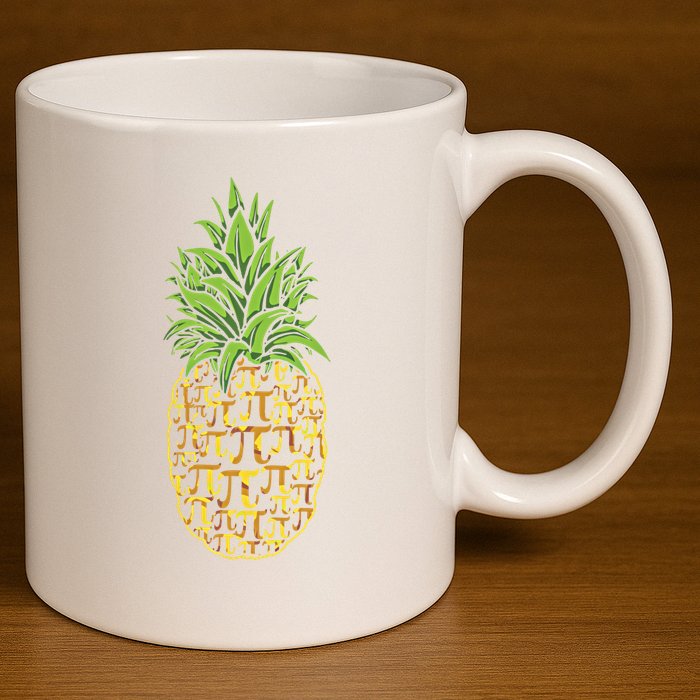 Chicken Pot Pie Math Day Pi Symbol Happy Pi Day Gift 11oz C Handle Ceramic Mug
