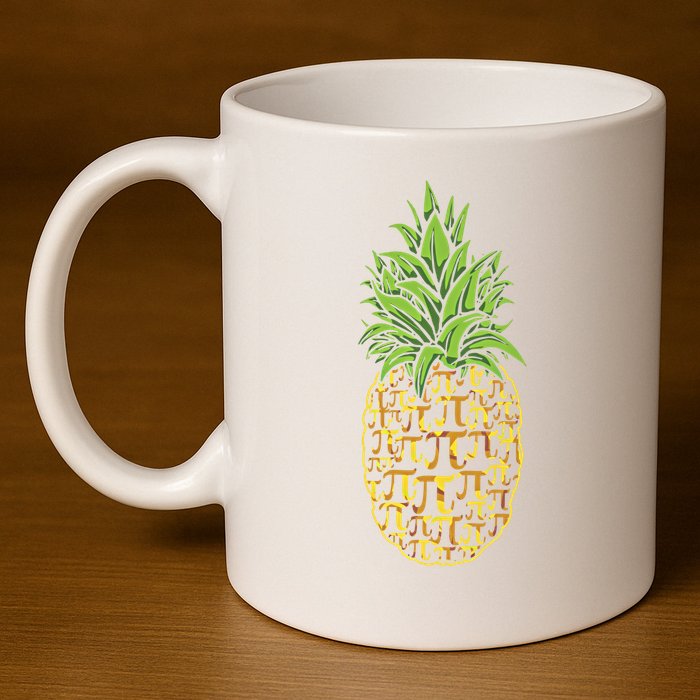 Chicken Pot Pie Math Day Pi Symbol Happy Pi Day Gift 11oz C Handle Ceramic Mug
