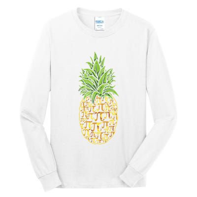 Chicken Pot Pie Math Day Pi Symbol Happy Pi Day Gift Tall Long Sleeve T-Shirt