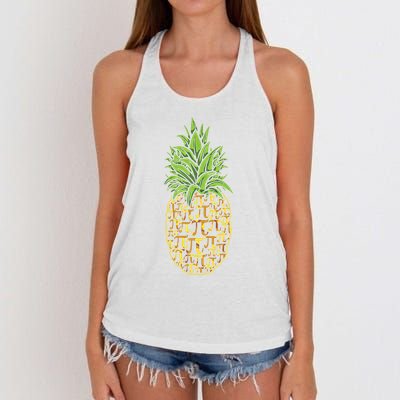 Chicken Pot Pie Math Day Pi Symbol Happy Pi Day Gift Women's Knotted Racerback Tank
