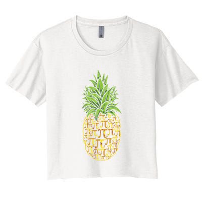 Chicken Pot Pie Math Day Pi Symbol Happy Pi Day Gift Crop Top