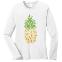 Chicken Pot Pie Math Day Pi Symbol Happy Pi Day Gift Ladies Long Sleeve Shirt