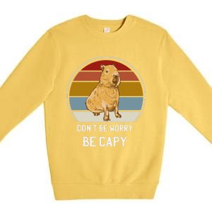 Capybara Peluches Party Peluche Capybara Big Capybara Plush Premium Crewneck Sweatshirt