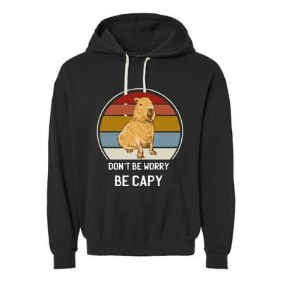 Capybara Peluches Party Peluche Capybara Big Capybara Plush Garment-Dyed Fleece Hoodie