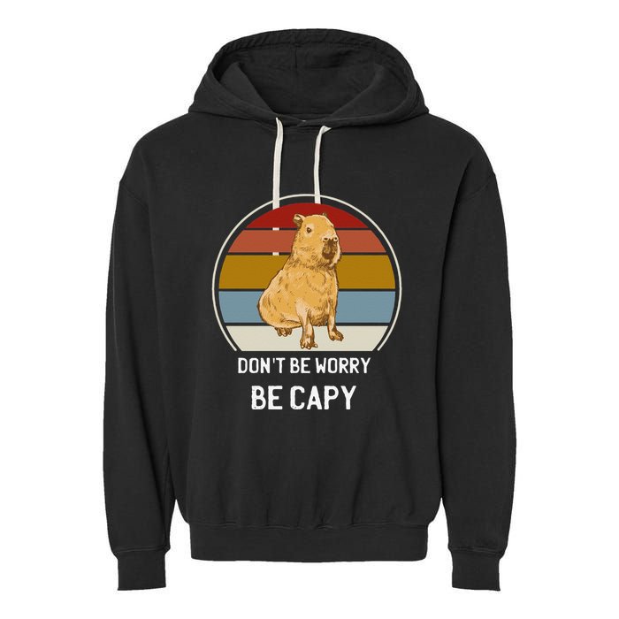 Capybara Peluches Party Peluche Capybara Big Capybara Plush Garment-Dyed Fleece Hoodie