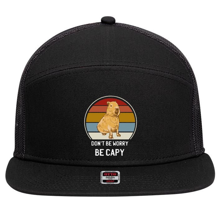 Capybara Peluches Party Peluche Capybara Big Capybara Plush 7 Panel Mesh Trucker Snapback Hat