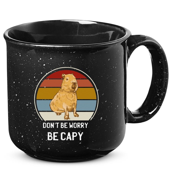 Capybara Peluches Party Peluche Capybara Big Capybara Plush 15oz Campfire Ceramic Mug