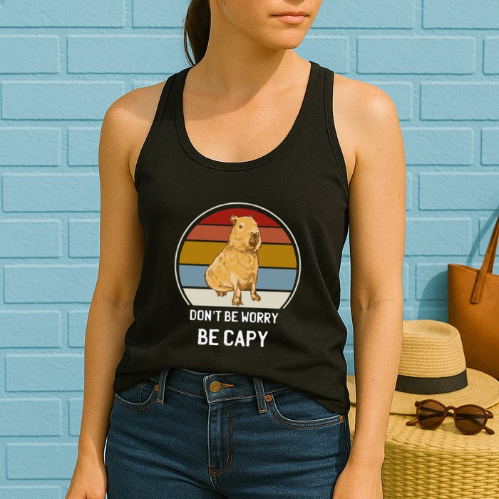 Capybara Peluches Party Peluche Capybara Big Capybara Plush Womens Tank Top