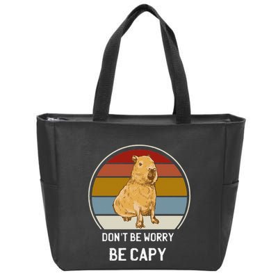 Capybara Peluches Party Peluche Capybara Big Capybara Plush Zip Tote Bag