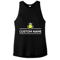 Custom Pickleball Personalize Team Name Ladies PosiCharge Tri-Blend Wicking Tank
