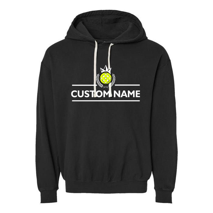 Custom Pickleball Personalize Team Name Garment-Dyed Fleece Hoodie