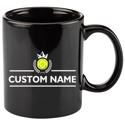 Custom Pickleball Personalize Team Name 11oz C Handle Ceramic Mug