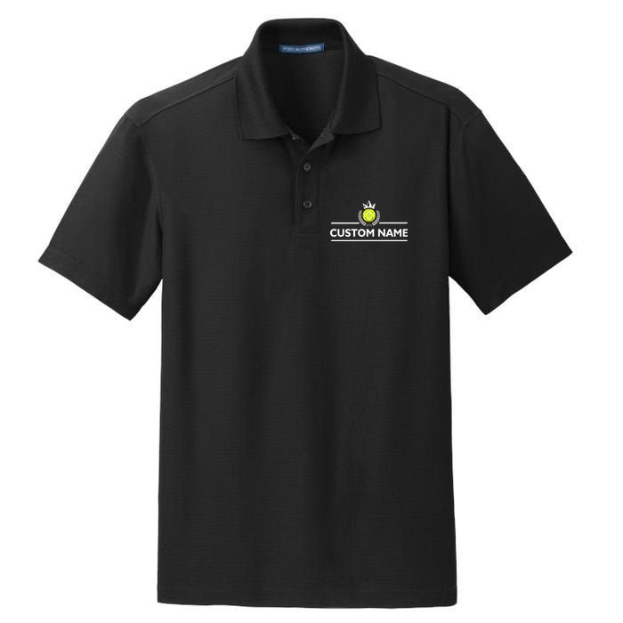 Custom Pickleball Personalize Team Name Dry Zone Grid Polo
