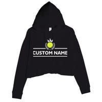 Custom Pickleball Personalize Team Name Crop Fleece Hoodie