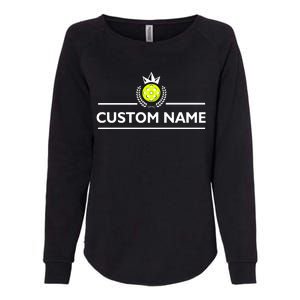 Custom Pickleball Personalize Team Name Womens California Wash Sweatshirt