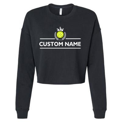 Custom Pickleball Personalize Team Name Cropped Pullover Crew