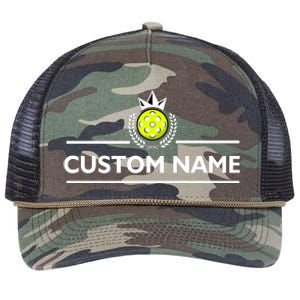 Custom Pickleball Personalize Team Name Retro Rope Trucker Hat Cap