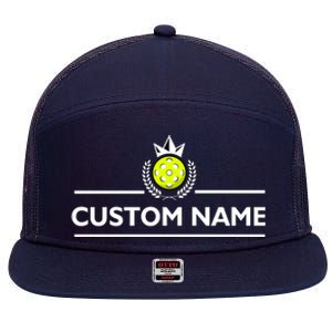 Custom Pickleball Personalize Team Name 7 Panel Mesh Trucker Snapback Hat