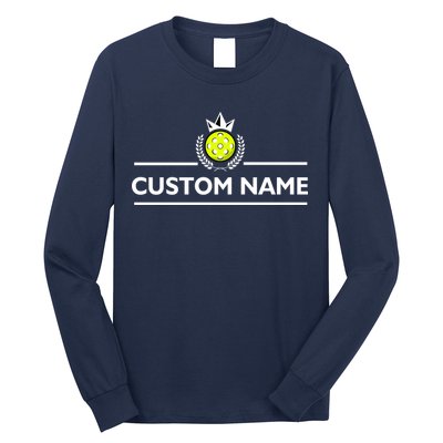 Custom Pickleball Personalize Team Name Long Sleeve Shirt