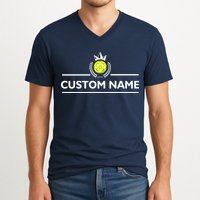 Custom Pickleball Personalize Team Name V-Neck T-Shirt