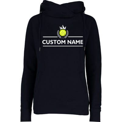 Custom Pickleball Personalize Team Name Womens Funnel Neck Pullover Hood