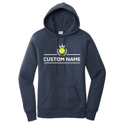 Custom Pickleball Personalize Team Name Women's Pullover Hoodie