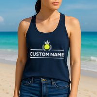 Custom Pickleball Personalize Team Name Womens Tank Top