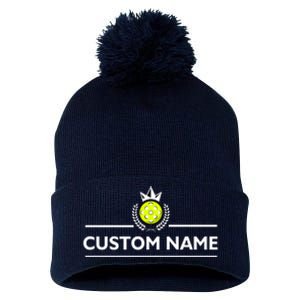 Custom Pickleball Personalize Team Name Pom Pom 12in Knit Beanie