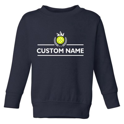 Custom Pickleball Personalize Team Name Toddler Sweatshirt