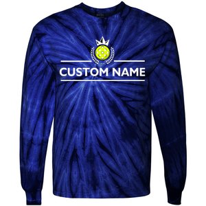 Custom Pickleball Personalize Team Name Tie-Dye Long Sleeve Shirt