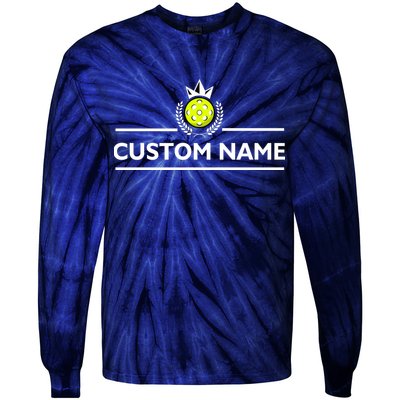 Custom Pickleball Personalize Team Name Tie-Dye Long Sleeve Shirt