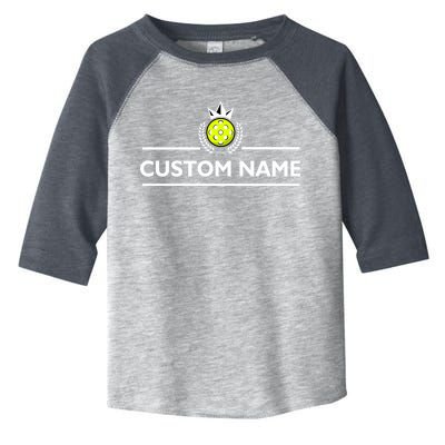 Custom Pickleball Personalize Team Name Toddler Fine Jersey T-Shirt
